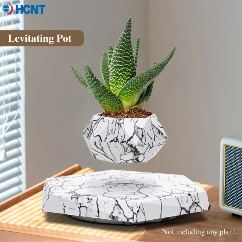 

HCNT Floating Plant Pot Magnetic Levitating Plant Pot for Succulents Air Bonsai and Fake Flowers and Plants Unique Decor Home