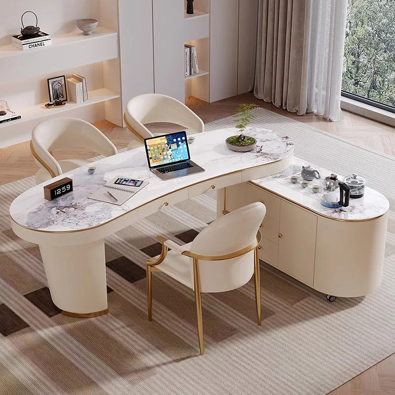 Motion Desk Office Table Room Desks Auxiliary Modern Bureaux Work Home White Computer Economic Tables Furniture Offices 0726LSY