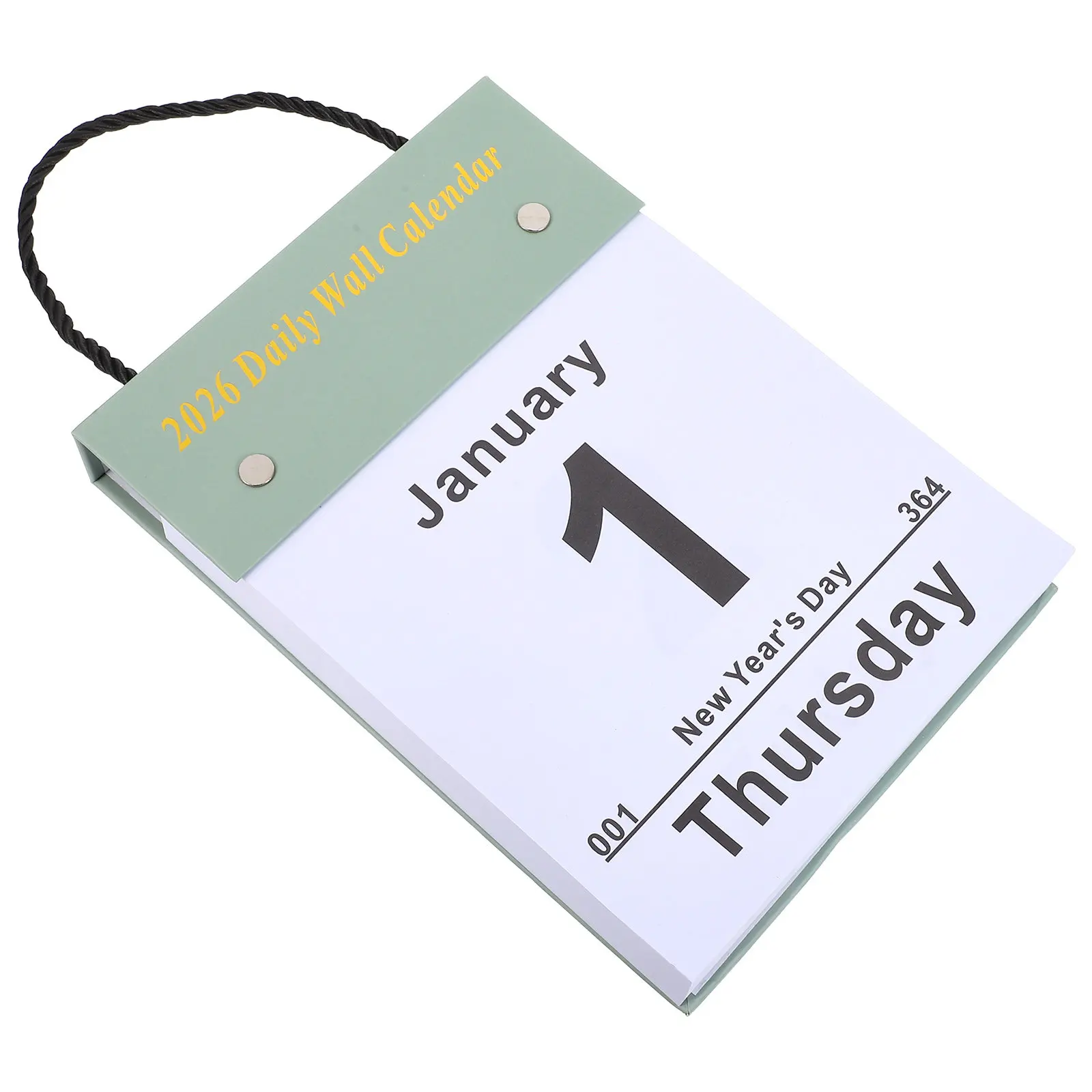 

Tear-Off Daily Wall Calendar 2026 Large Print Easy Read Hanging School Home Office Study Appointment Holiday Planner