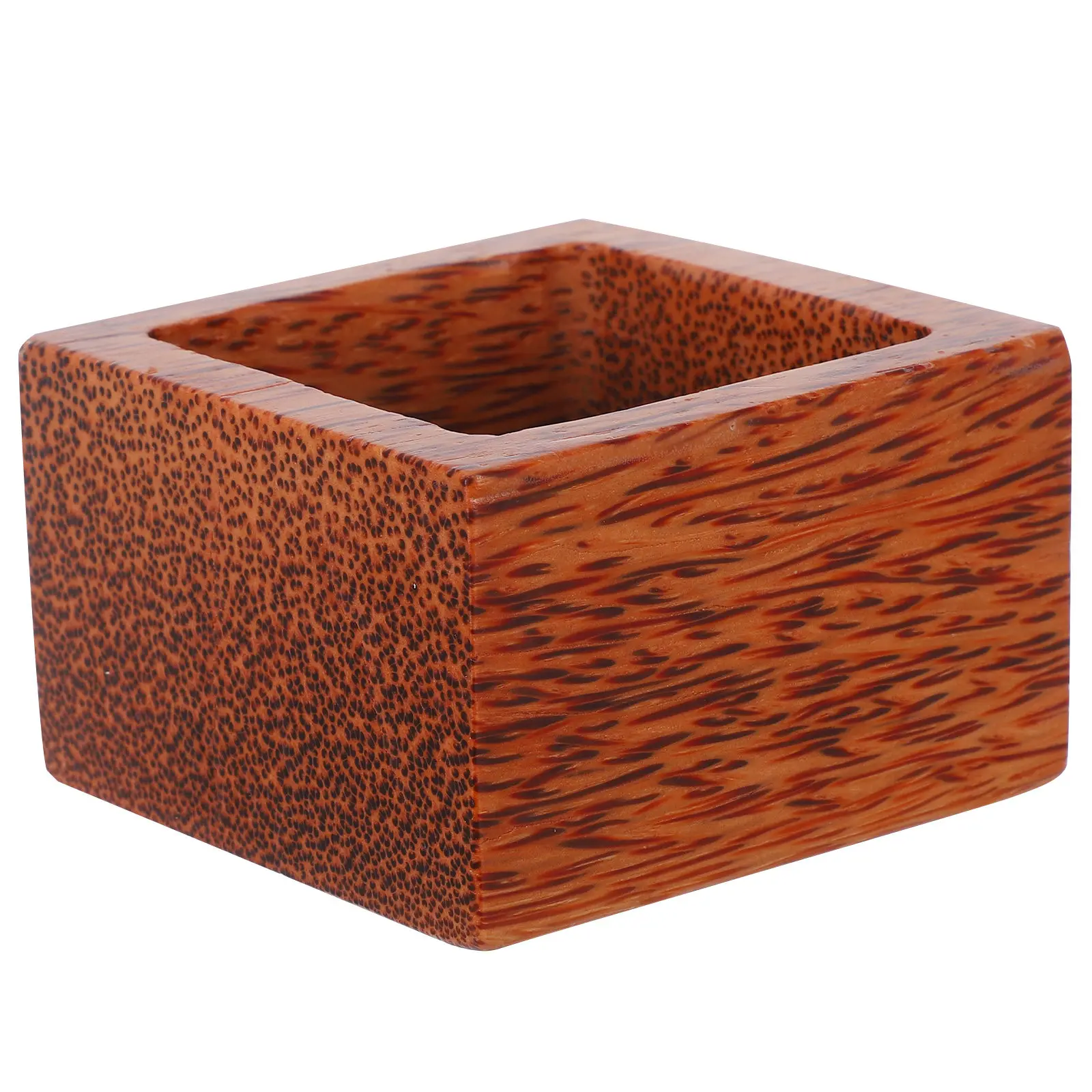 Wooden Square Sake Cup Japanese Minimalist Stylish Natural Wood Grain Cup for Authentic Sake Enjoyment Sushi Restaurant Home