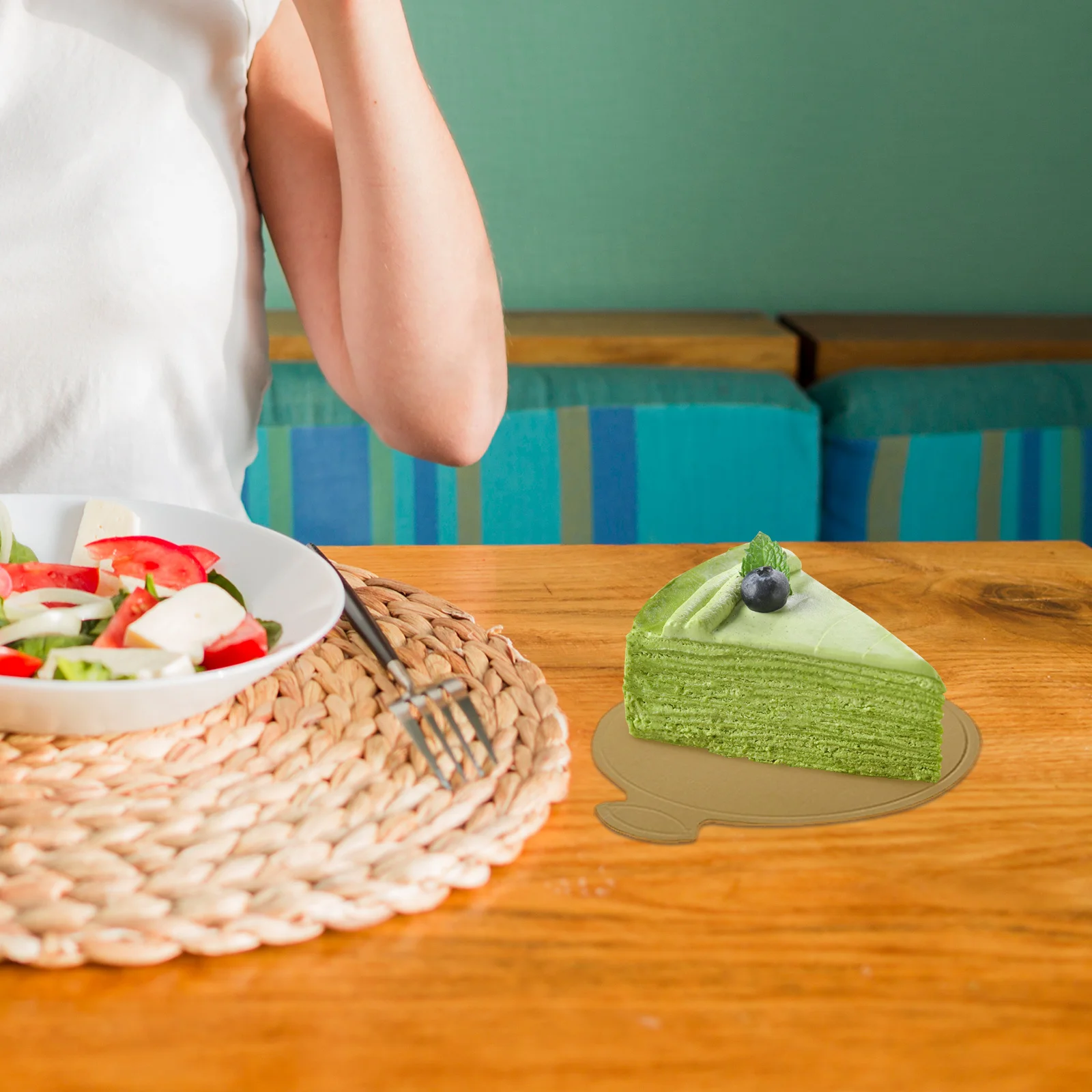 50 pezzi di tavole di cartone rotonde per torte mini basi per torte dorate vassoio di visualizzazione per uso alimentare basi di cartone per matrimoni per feste accessori per feste