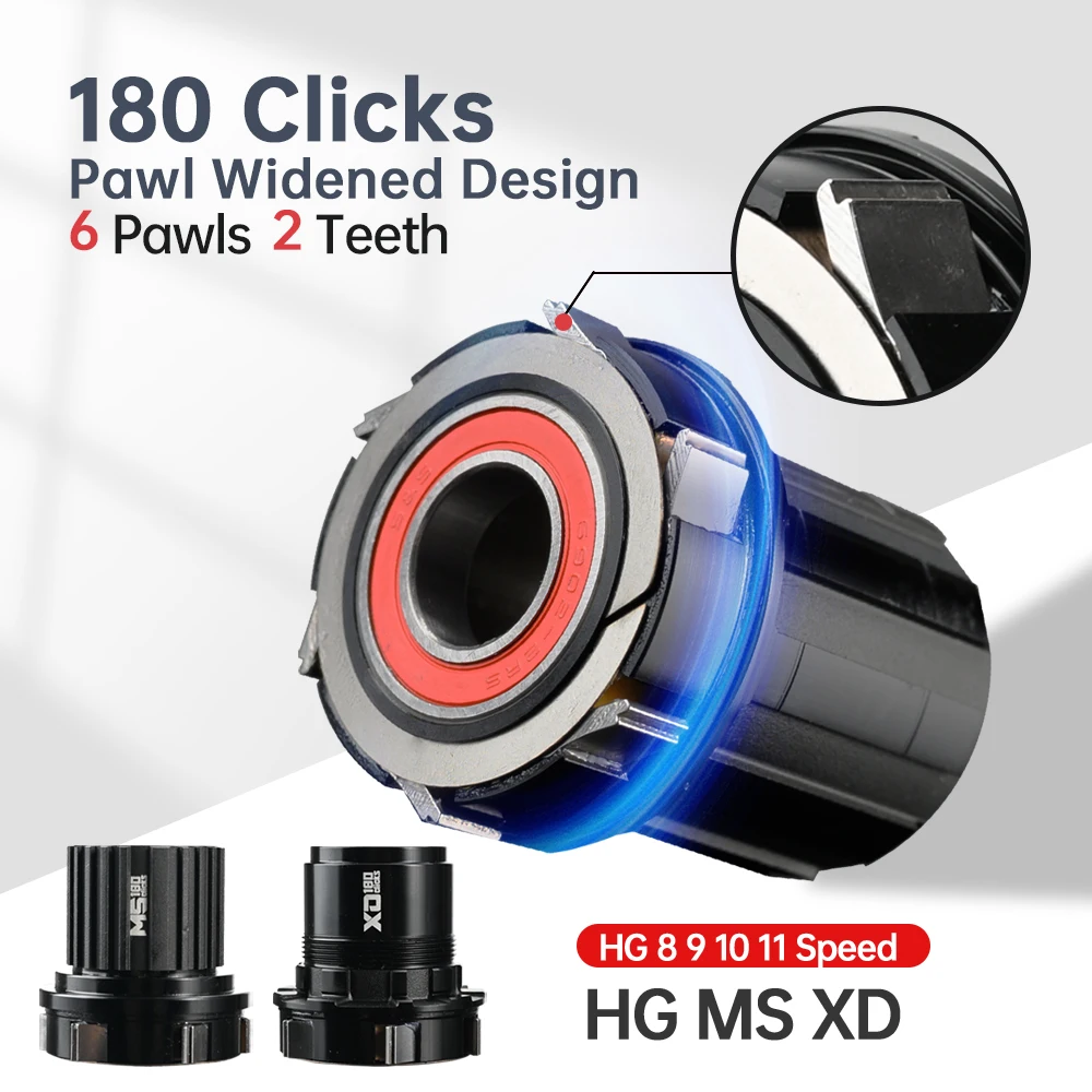 ARC Logo MT088F/R 6 Pawl 180 Clicks  Hyperglide 148mm  MTB  BOOST Disc Brake Bike Hub  Bicycle Accessories