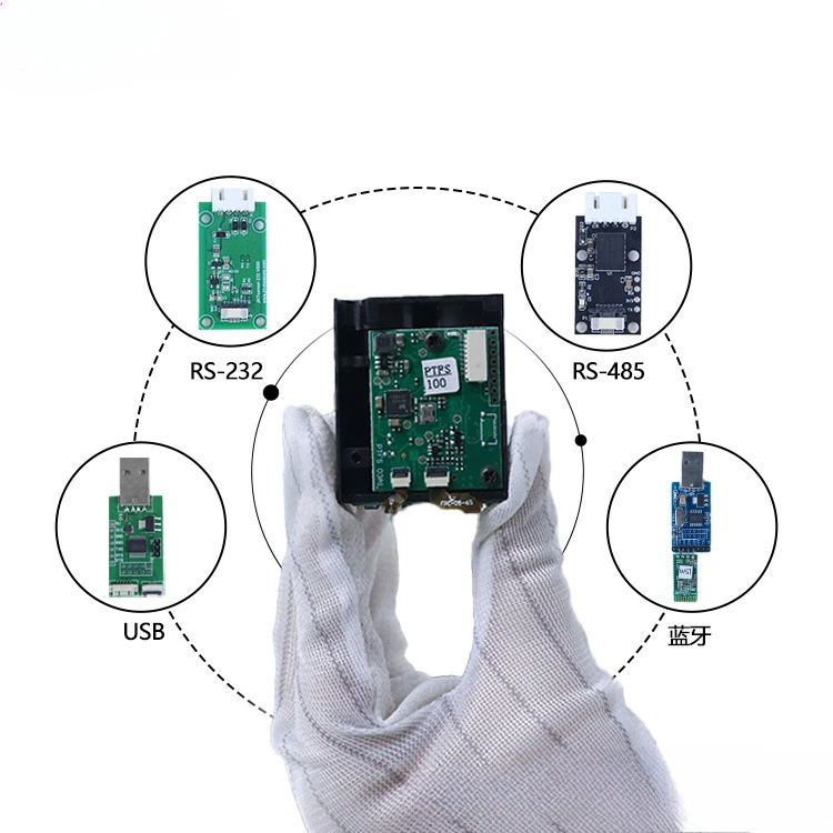 100HZ Rangefinder Module 100m Outdoor Rangefinder PLC Connection Rangefinder Sensor