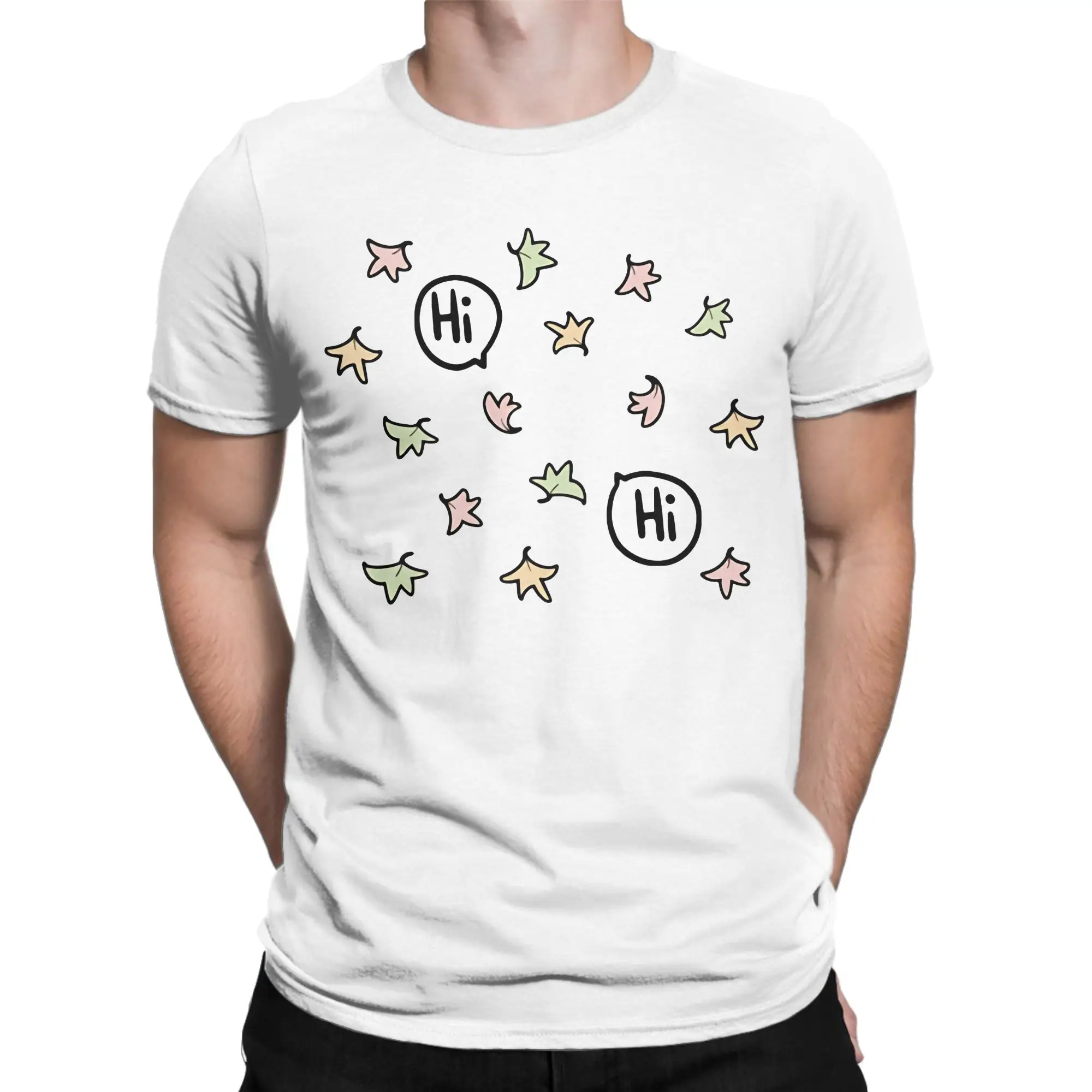 Pastel Line Drawing Classic H-Heartstopper Graphic 100% Cotton T-Shirt Tops Tees For Men