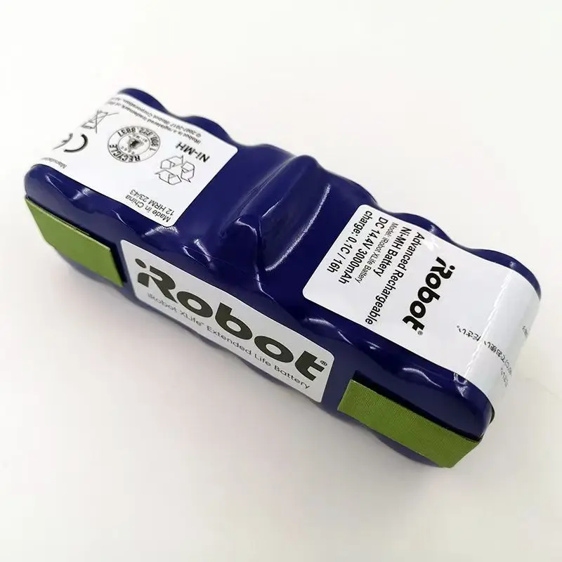 3000mAh 14.4V Li-ion Replacement Battery for iRobot Roomba 500 600 700 800 900 Series (Compatible with 650, 690, 675, 780, 880,