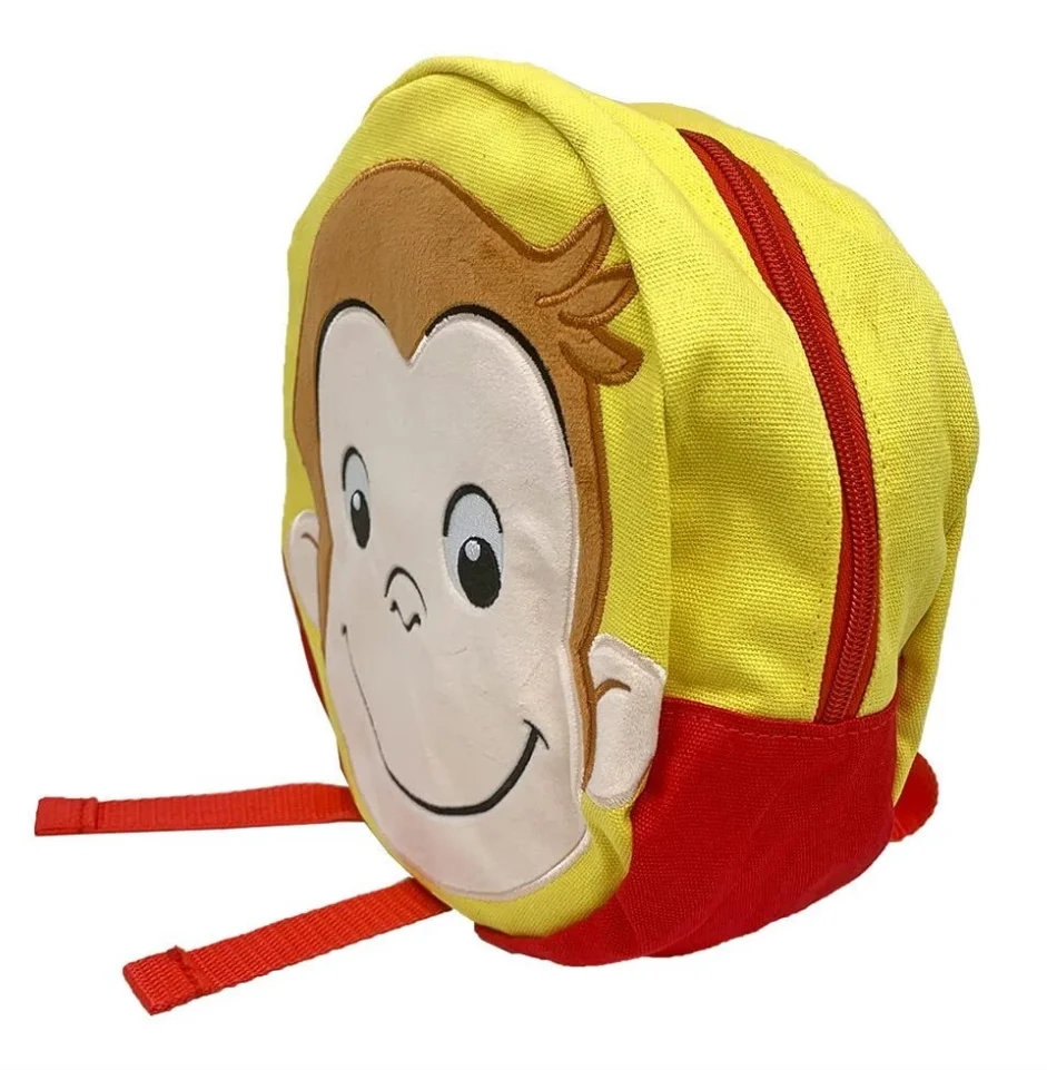 جديد لطيف الغريب جورج القرد بنين أطفال أفخم حقائب الظهر حقيبة مدرسية للأطفال