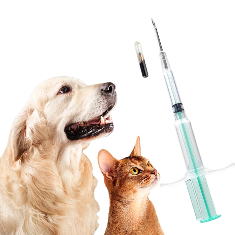 1.25*7mm/1.4*8mm/2.12*12mm Pet Animal Microchip Syringe Horse Dog Microchip Chip Animal Chip Syringe For Dogs Cats Fish