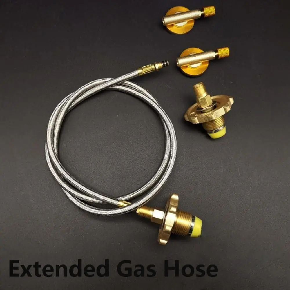 Replacement Extend Tube Outdoor Stove Gas Stove Brainded Hose Connectoe Valve Adapter Extension Accessories Cooking Furnace