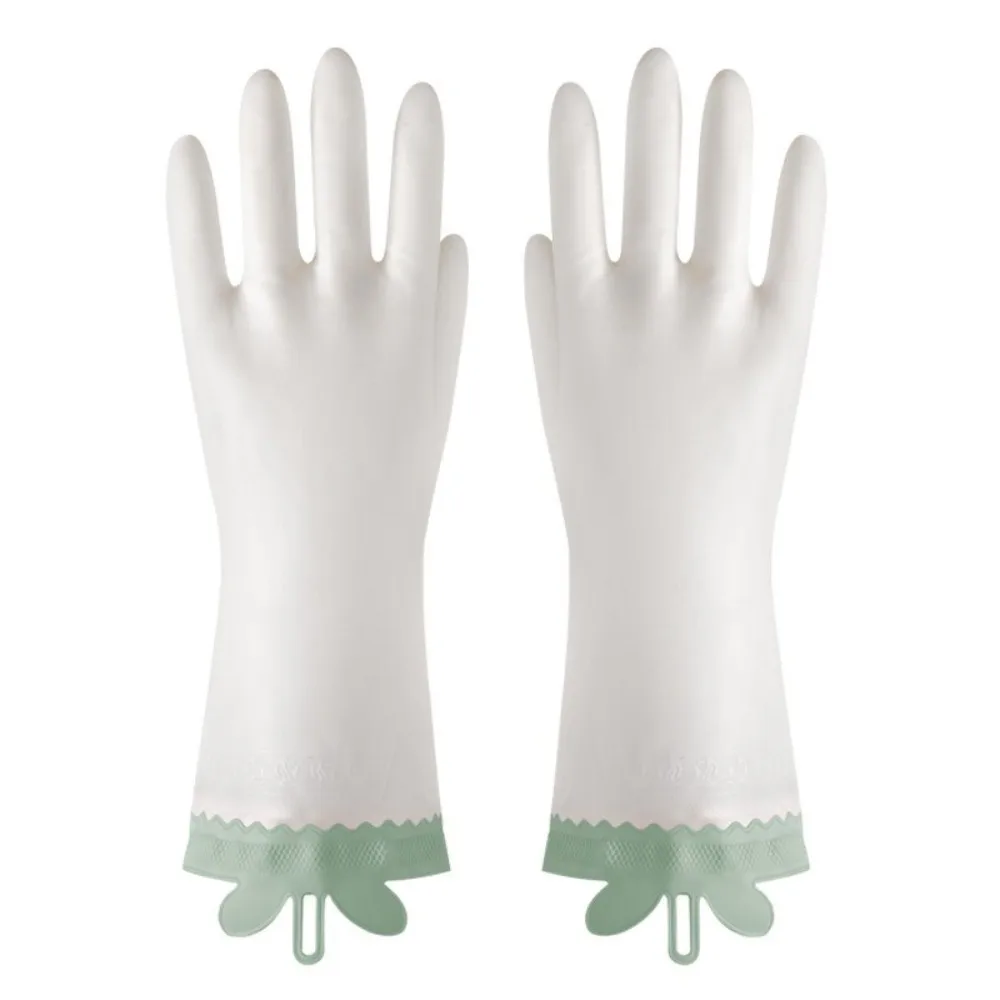 1Pair Rabbit Ears Dishwashing Gloves Waterproof Lengthened Household Cleaning Gloves Tear Resistant Multi Color