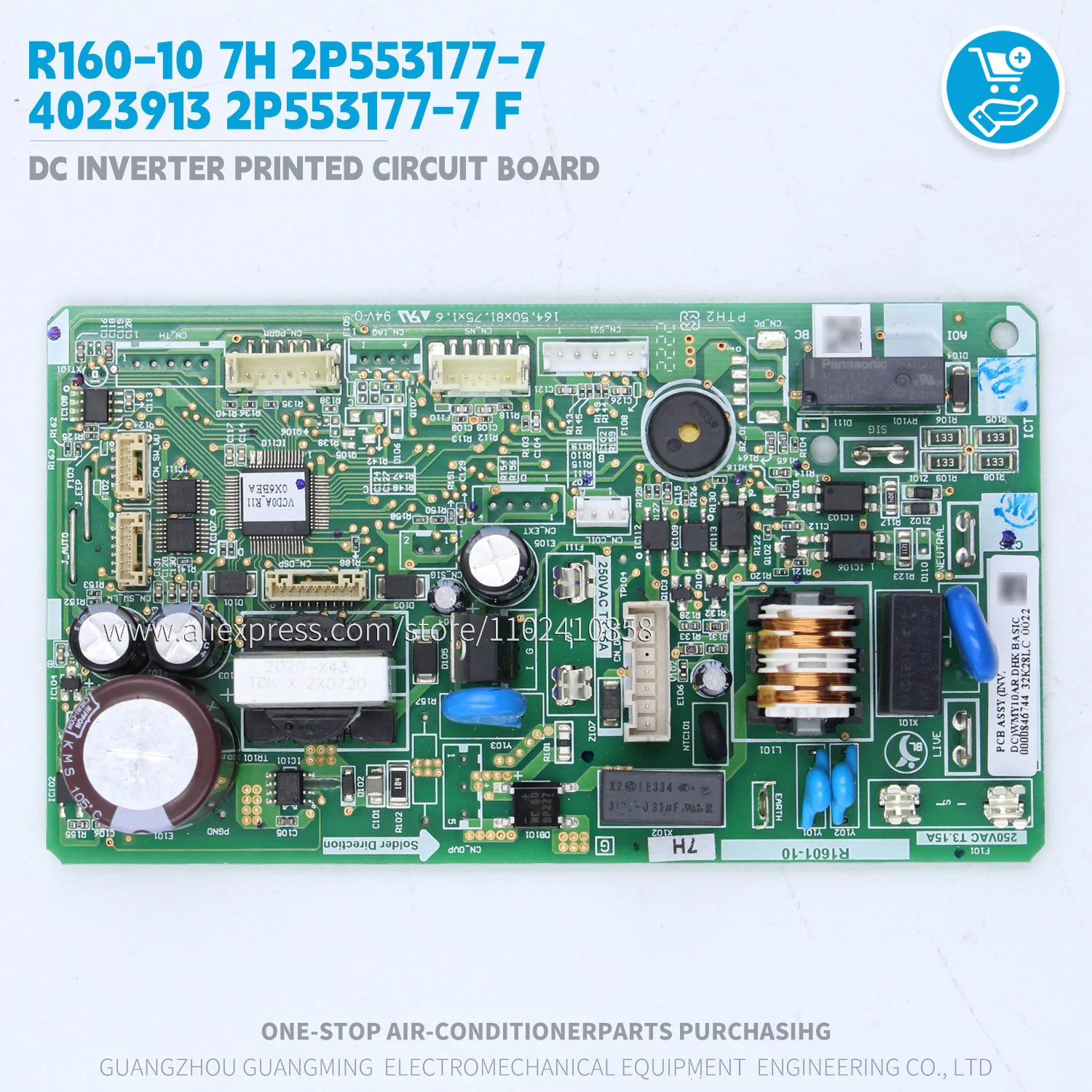 PCB ASSY INV DC WMY10AR DHK BASIC R1601-10 17R 12H 7H R160-10 0000455081 31B04LC Printed Circuit Board for Daikin Indoor unit