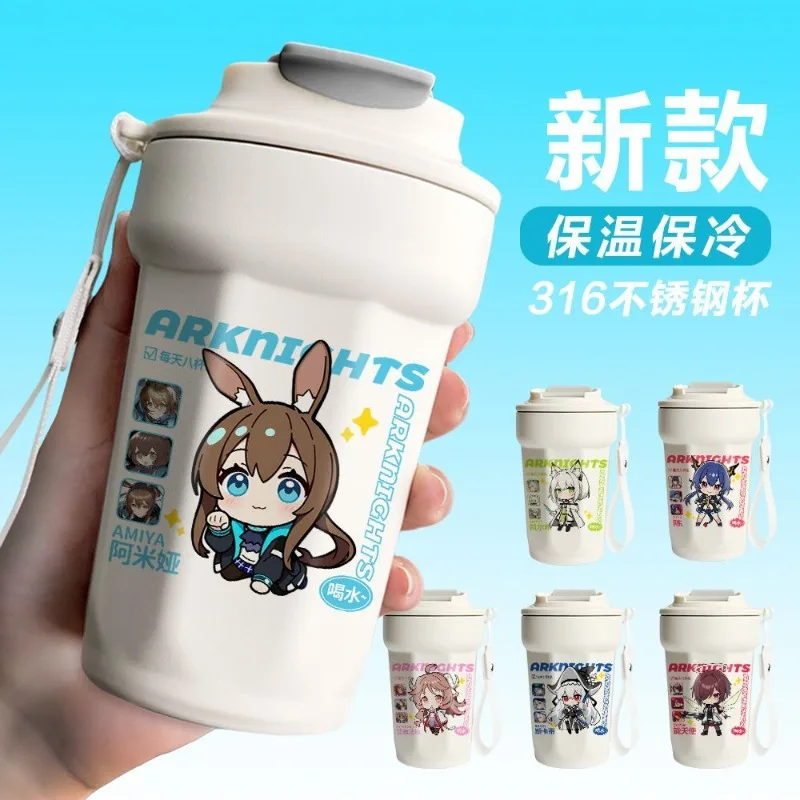 

In Stock 2025 Aeknights Anime Cos Degenbrecher Lappland Chen Amiya Etc. Unisex Cartoon 316 Stainless Steel Water Cup Gift