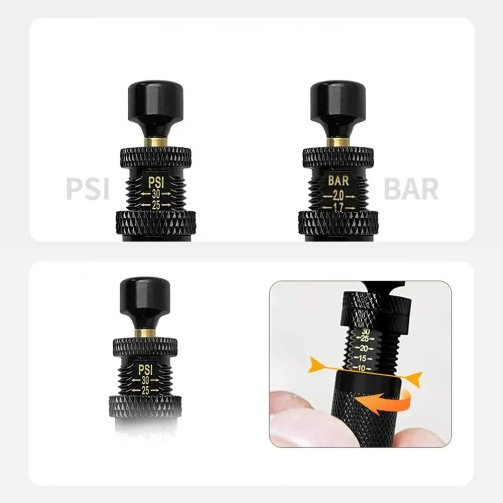 (10–30 PSI) 4-teiliges verstellbares Auto-Stop-Reifen-Deflator-Ventil-Set, 4 x 4 verschraubbares Reifen-Luft-Down-Werkzeug für Fahrzeuge, Motorräder, Gelände – Detail 8