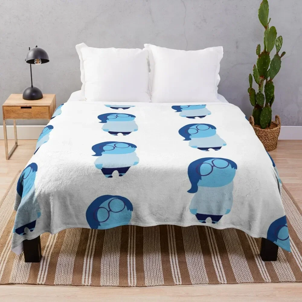 Inside out sadness Throw Blanket Hair Summer Beddings Blankets