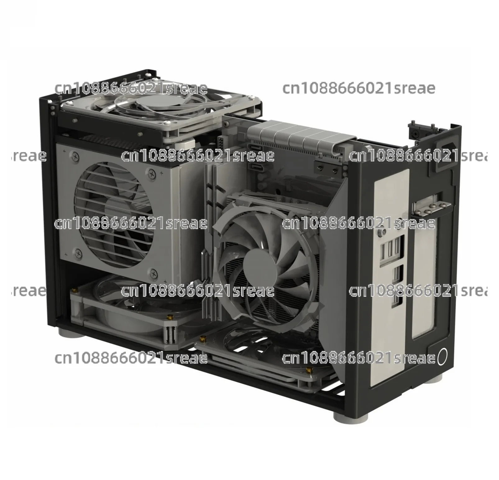 

ZS-A4 modular itx computer case version V3.2 8.4L volume all aluminum sfx