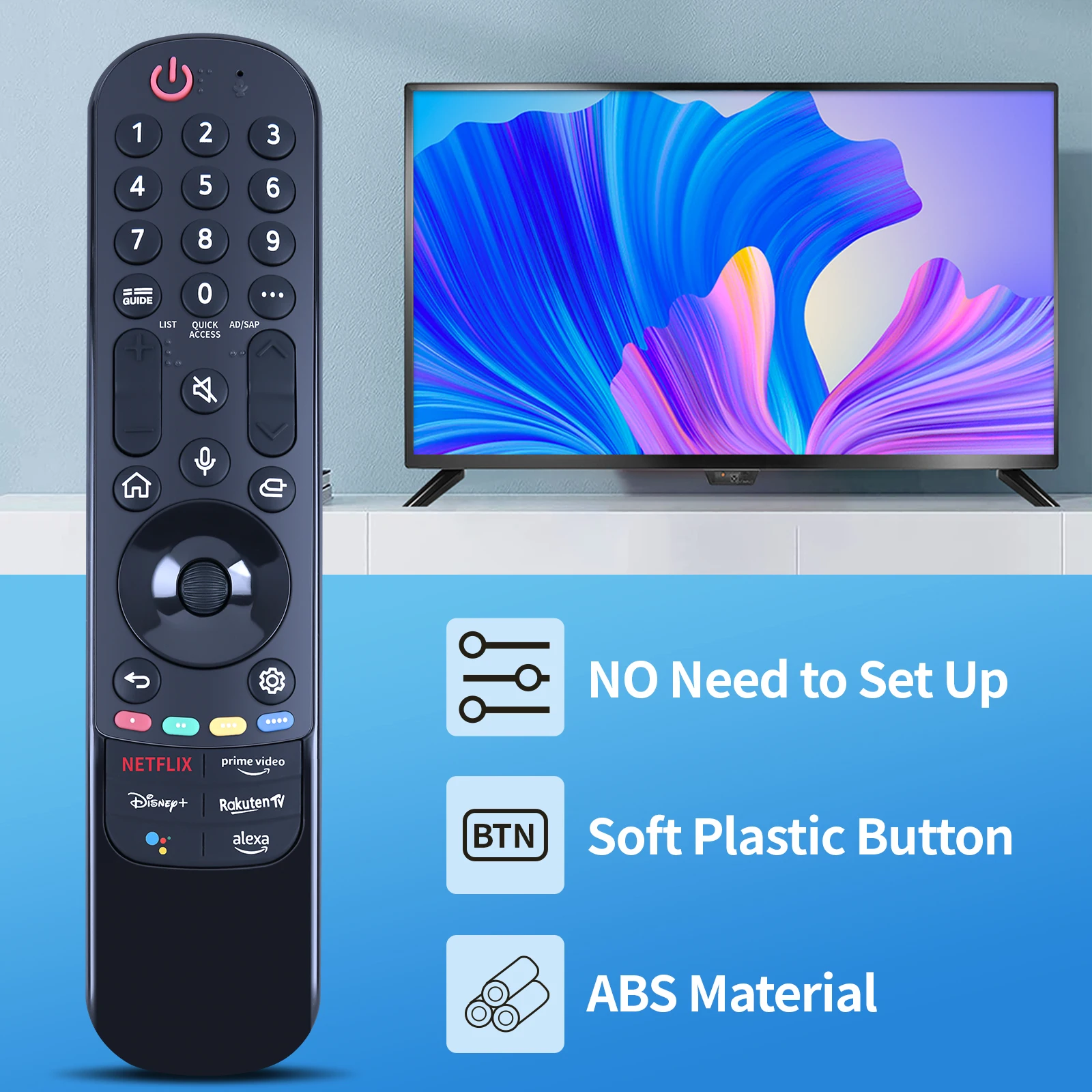 New MR22GA AKB76039901 Remote Control For L/G Smart TV 55QNED85UQA No Voice