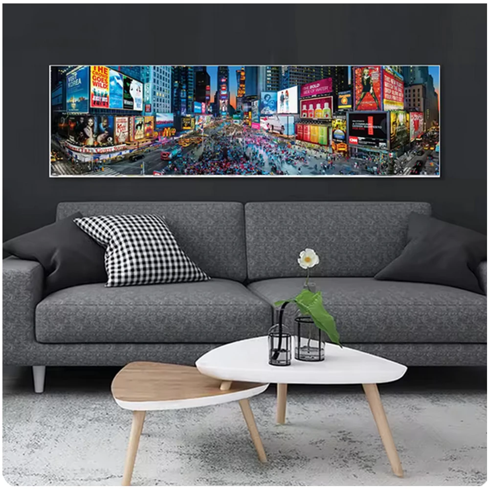 

New York Street Landscape Diy Diamond Painting Round Square Drill 5D Full 100x200 Handmade Drawing Home Decoration