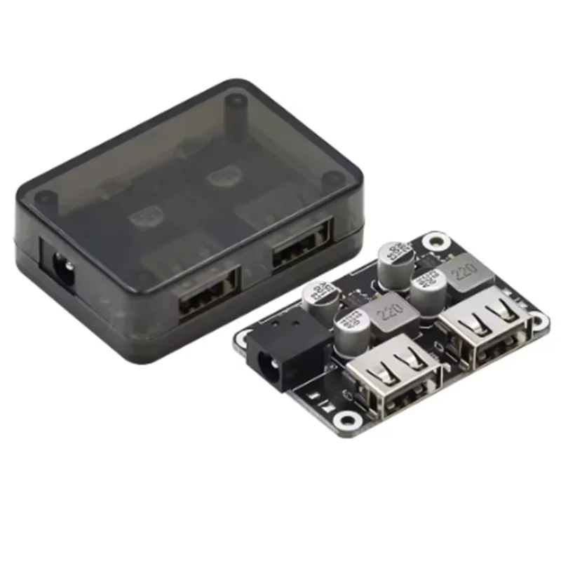 Dual USB fast charging voltage reduction module 6-30V12V24V to QC3.0 HWFCP car phone charging