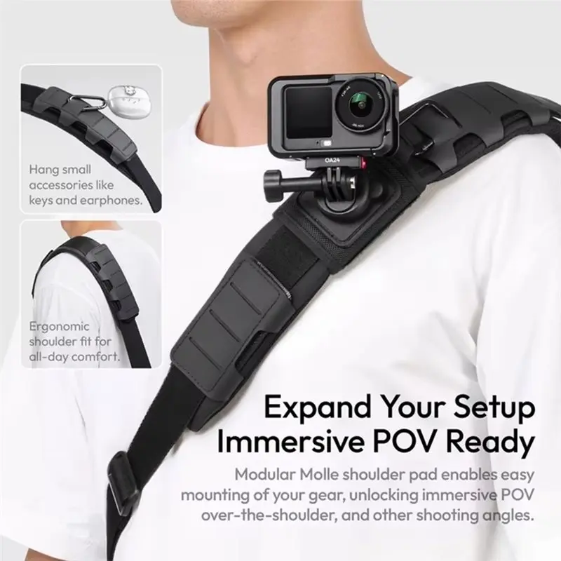 B63B-U023 Outdoor Sling Bag Shoulder Bag For Urban Daily Photography Equipment For Mirrorless Camera Fill Light Storage Bag