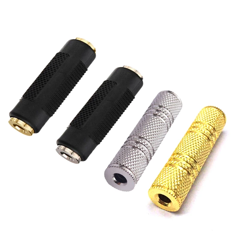 

1PCS 3.5mm Jack Coupler Gold Plated 3.5 mm Female to 3.5mm Female Jack plug audio Stereo Coupler Socket Adapter connectors