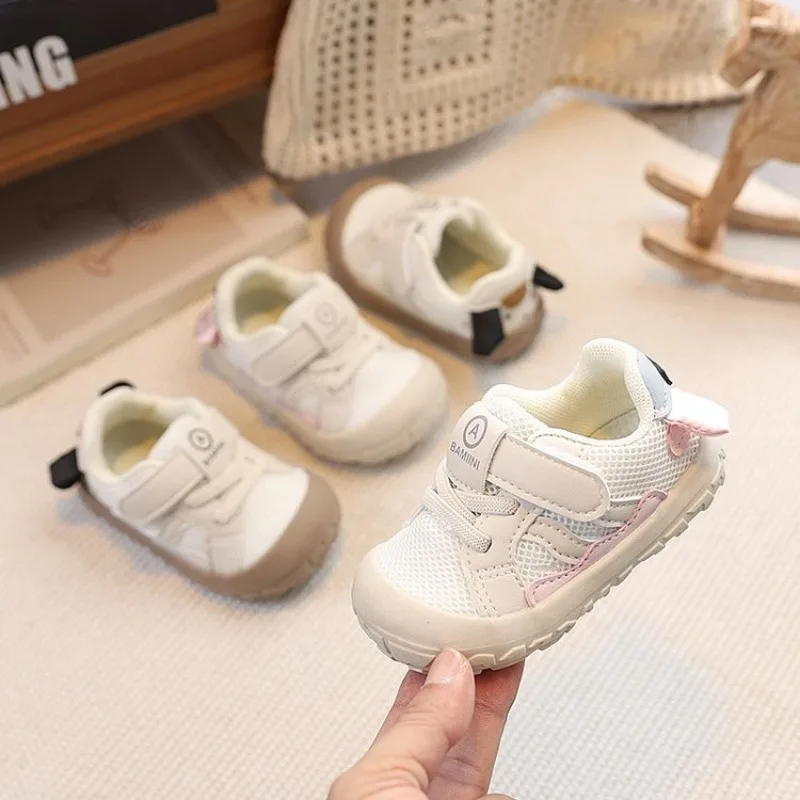 Baby Walking Shoes Boy Soft Soles Anti-skid Children's Casual Sneaker Shoes Mesh Breathable Baby Shoes Baby Baby Girl Shoes