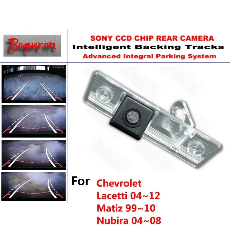 

for Chevrolet Lacetti Matiz Nubira CCD Car Backup Parking Camera Intelligent Tracks Dynamic Guidance Rear View Camera