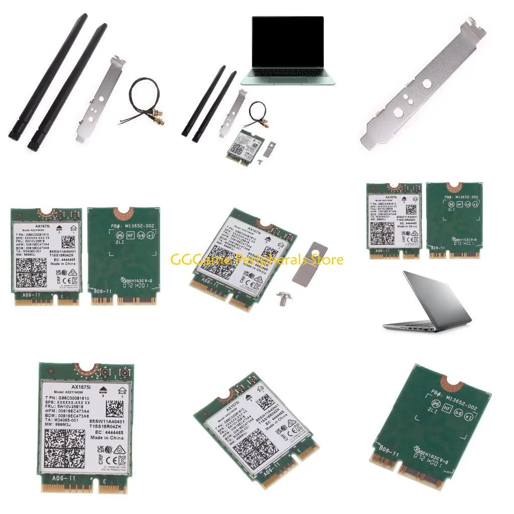 

U55B Band Wifi 6E Card 2.4G 6G Adapter 802.11a/b/g/n,802.11ax BT 5.2
