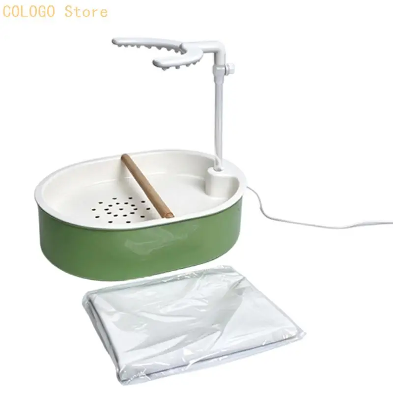 Automatic Bird Bath with Moving Water for Small and Pet Birds D0LD