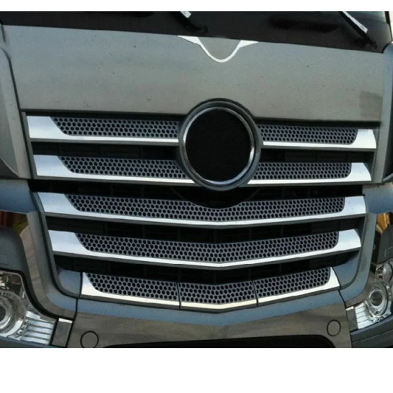 KXRC Metal Front Face Air Intake Grille Sticker for 1/14 Tamiya RC Truck Trailer Benz Actros Arocs 3363 1815 56348 56335 Parts