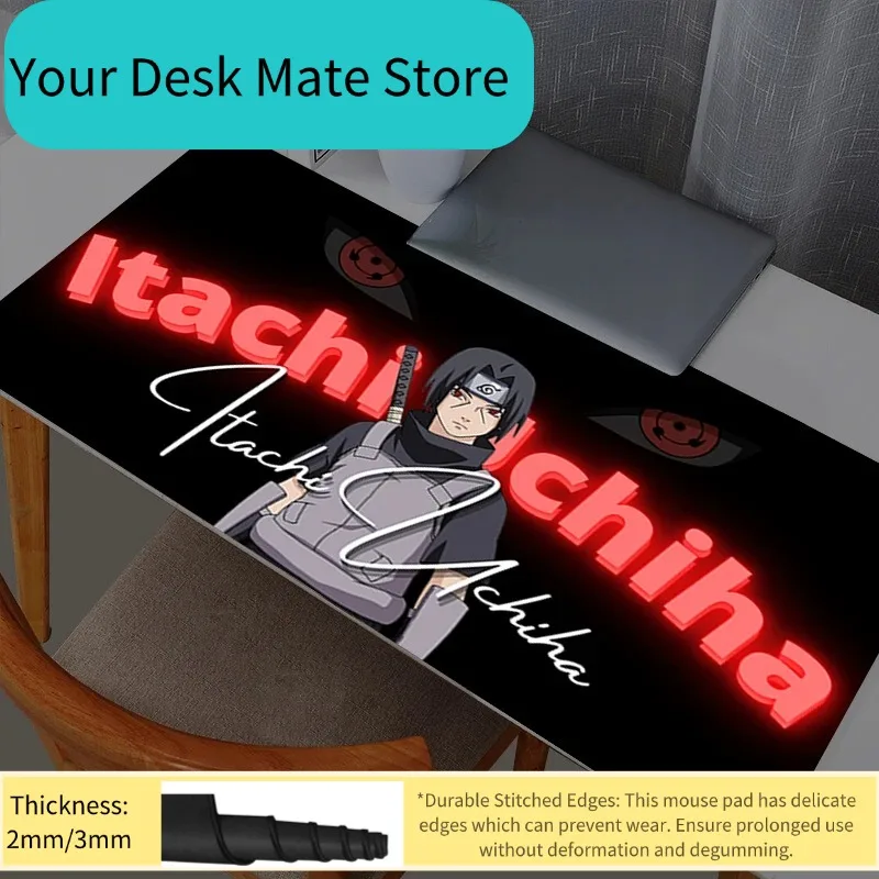 Naruto Itachi Uchiha Mouse Pad Gaming Large Dywan Gamer Keyboard Desk Mat Table Carpet Mousepad XXL 90x40 Computer Mouse Pads