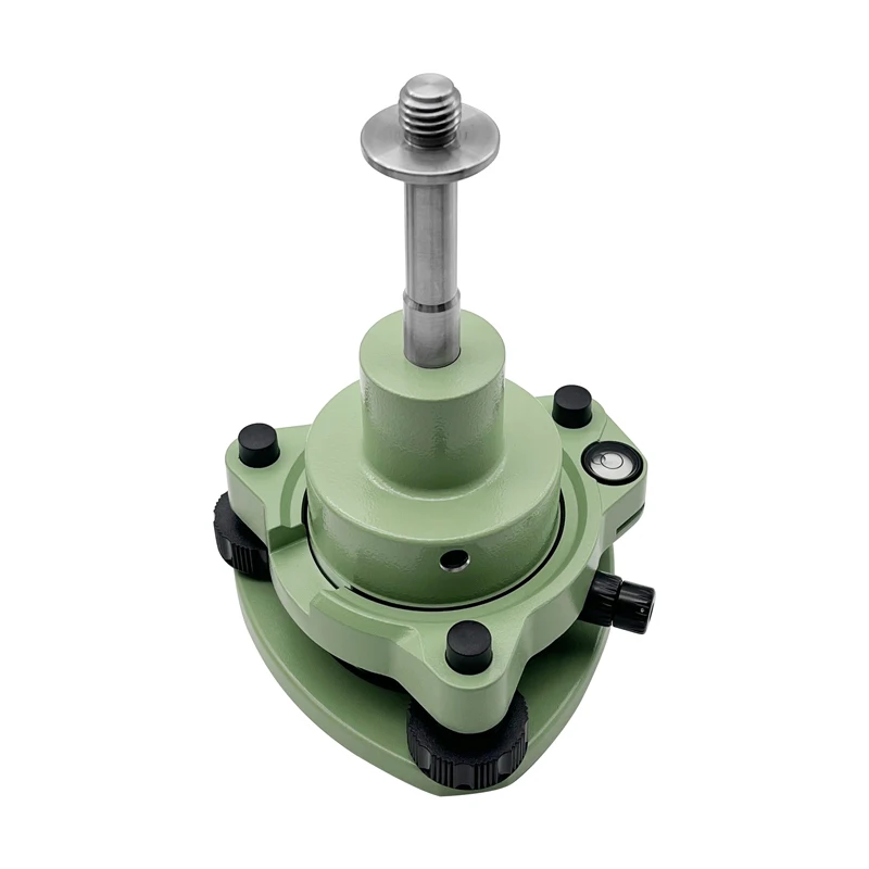 

Green Three-Jaw Tribrach with Optical Plummet + High Adapter With 5/8 Thread Adaptor For Leica GPS Surveying