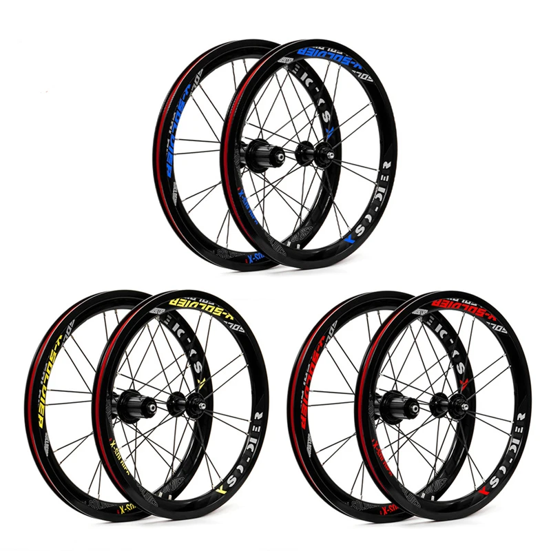 

Chooee Folding Bicycle Wheels 349 inch Folding Bike Rim Aluminium Disc Brake Wheelset Sealed Hub Cycling Accessories Parts