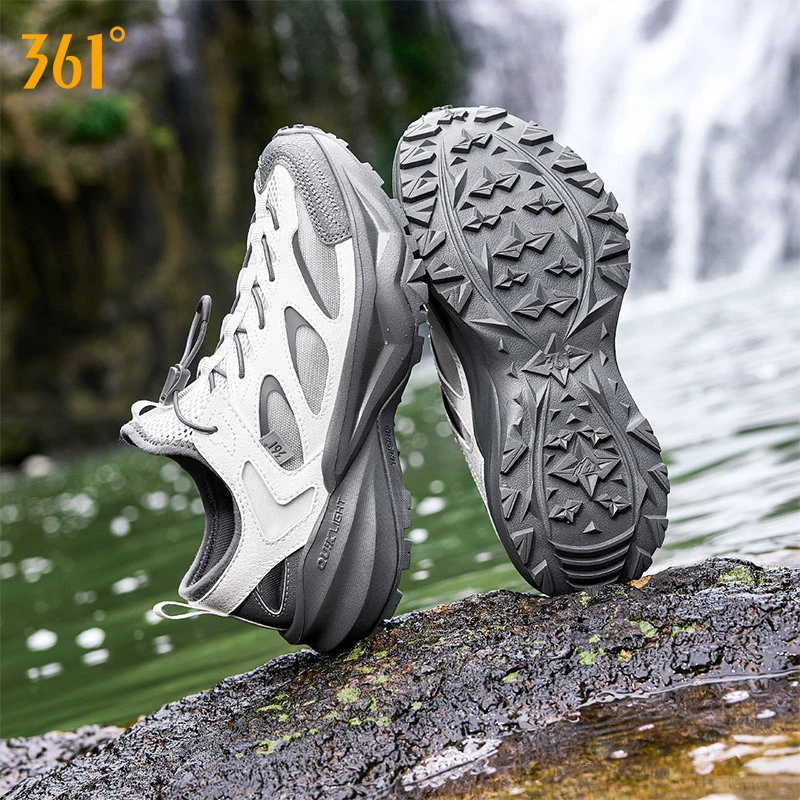 361 Degrees Paddle Women's River Tracing Shoe Summer Mesh Breathable Anti-slip Walking Outdoor Drawstring Sandals 682626775