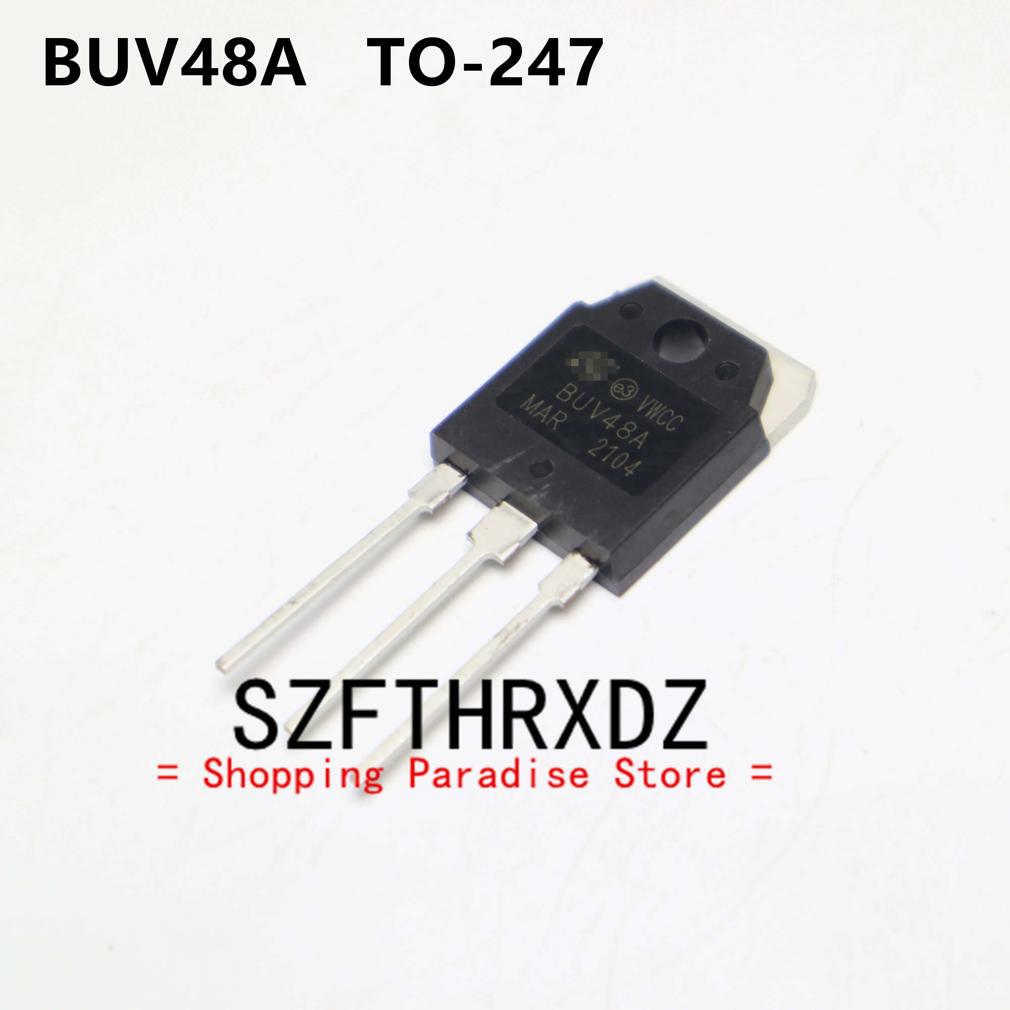 SZFTHRXDZ 10pcs 100%  High Quality Taiwan Manufacturer BUV48A TO-247 Power Switch Transistor 15A 450V