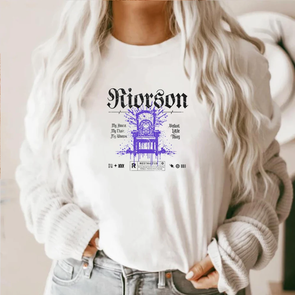 Riorson House Shirt Licensed Fourth Wing Merch My House My Chair My Woman T-shirt Xaden Violet Rebecca Yarros Iron flame Shirt