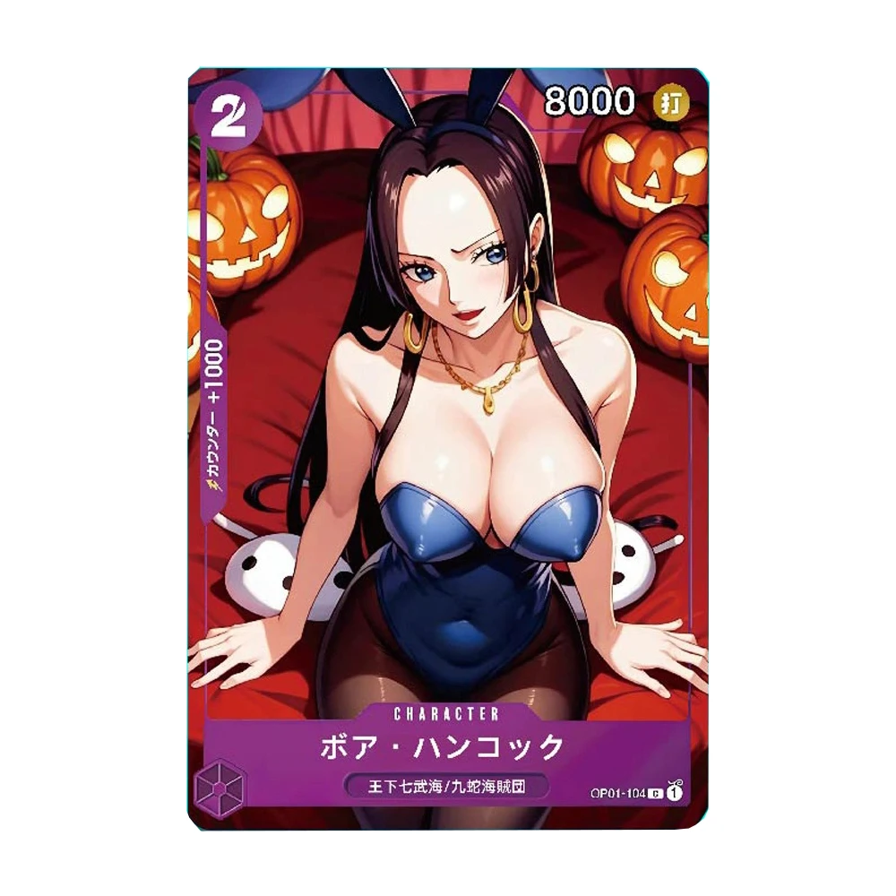 59X86Mm 9Pcs/set Diy One Piece Opcg Perona Nami Halloween Series Collection Card Robin Hancock Color Flash Anime Cards Gift Toy