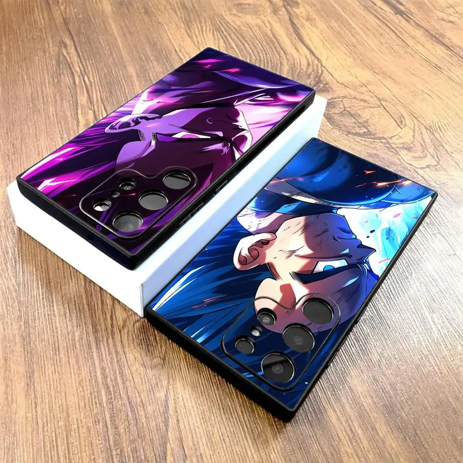 Anime D-Dragon Ball Hülle für Samsung Galaxy S23 Ultra S25 Edge S24 Plus S21 FE S20 Schwarze weiche Handyhülle