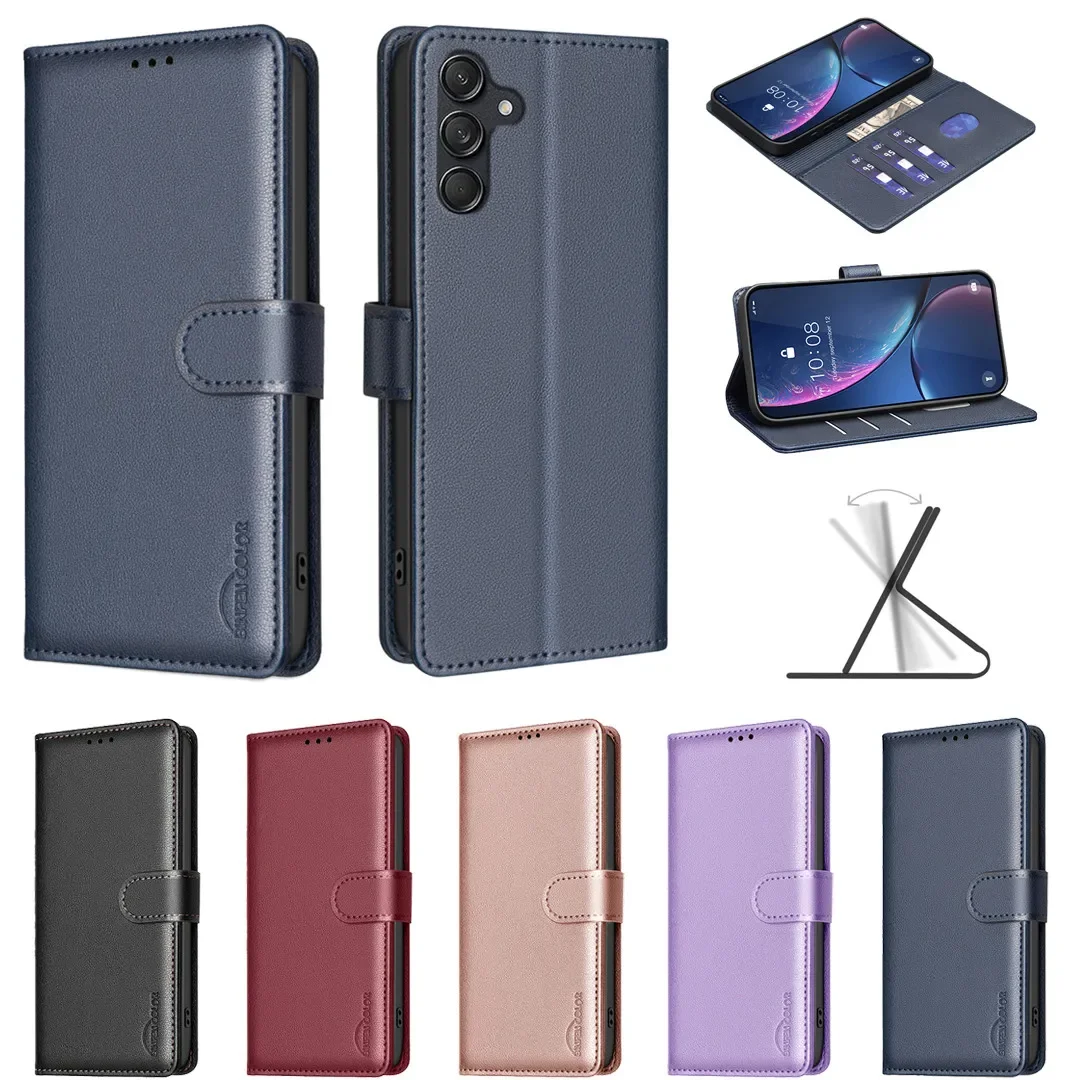 Wallet Card Stand RFID Blocking Flip Leather Case For Samsung Galaxy M55 M62 M15 M23 M13 4G A55 A35 A15 A05 A05S A25 5G A24 4G