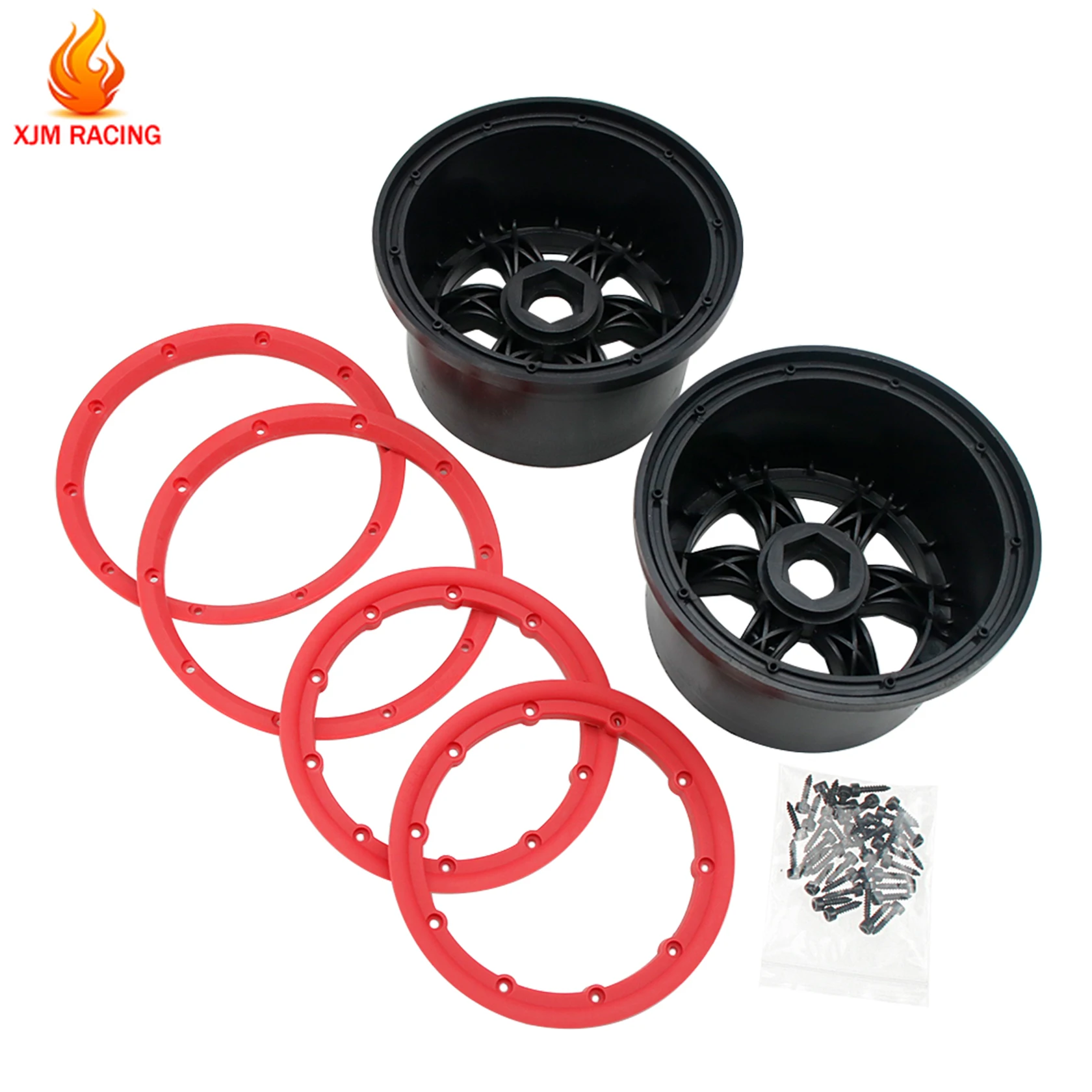 Nylon Achterwiel Hub 2 st voor 1/5 Hpi Rovan Rofun Kingmotor Baja 5b Ss Buggy Rc Auto Onderdelen