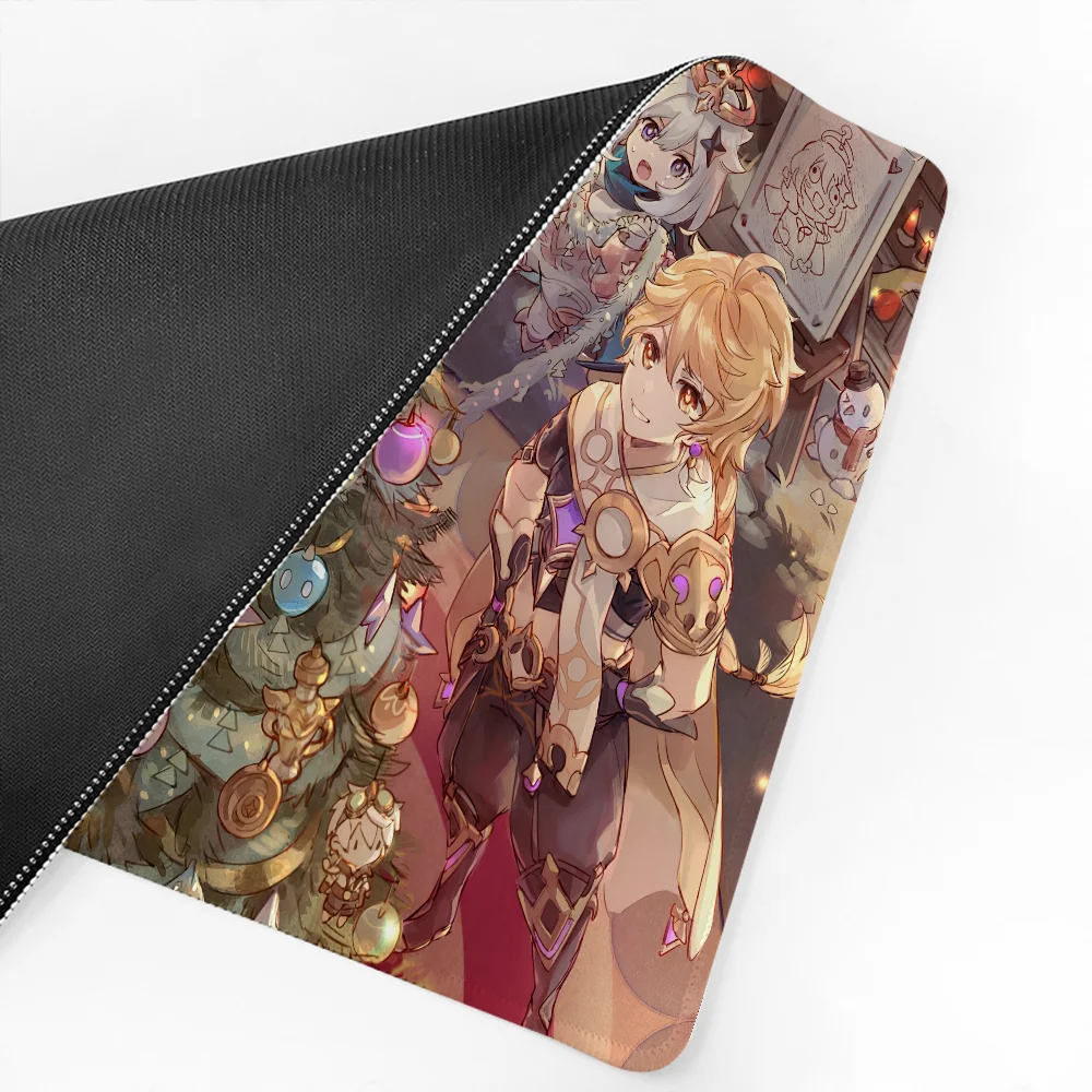 G-Genshin I-Impact Mousepad Large Computer Gaming Accessories MousePads Desk Mats Anti-slip Laptop Soft Mouse Pad