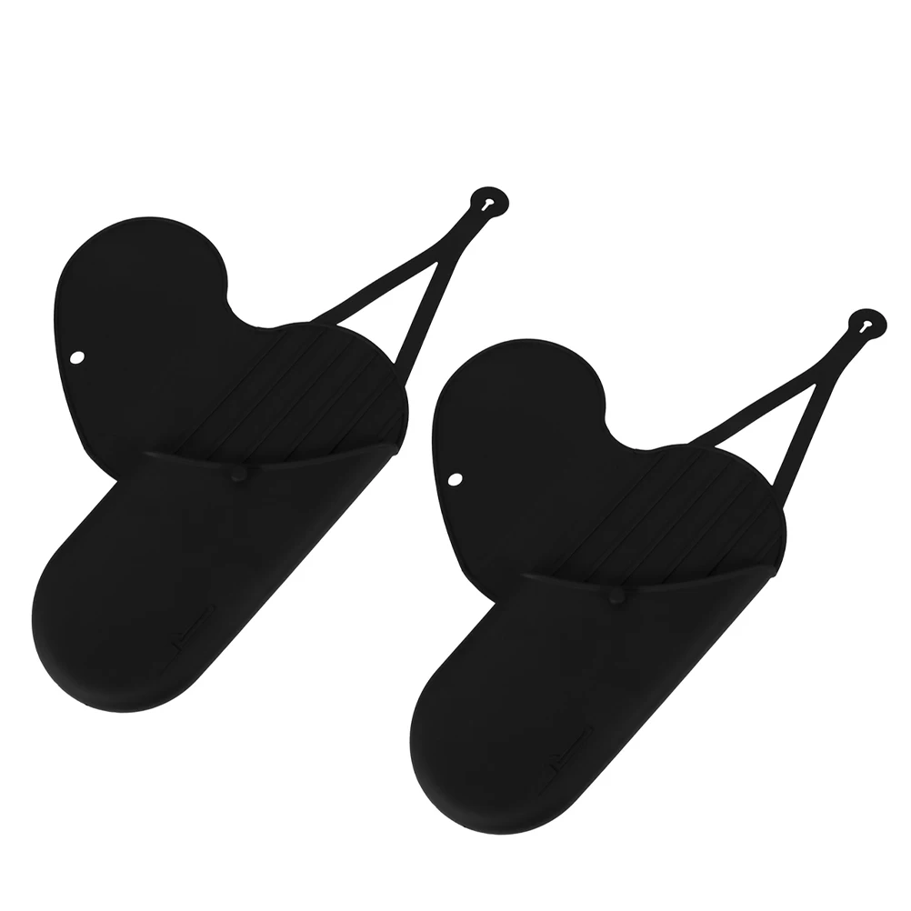 

2pcs Hair Curler Bag Portable Silicone Storage Pouch For Curling Iron Straightener Reusable Heat Resistant Travel ganizer Hair