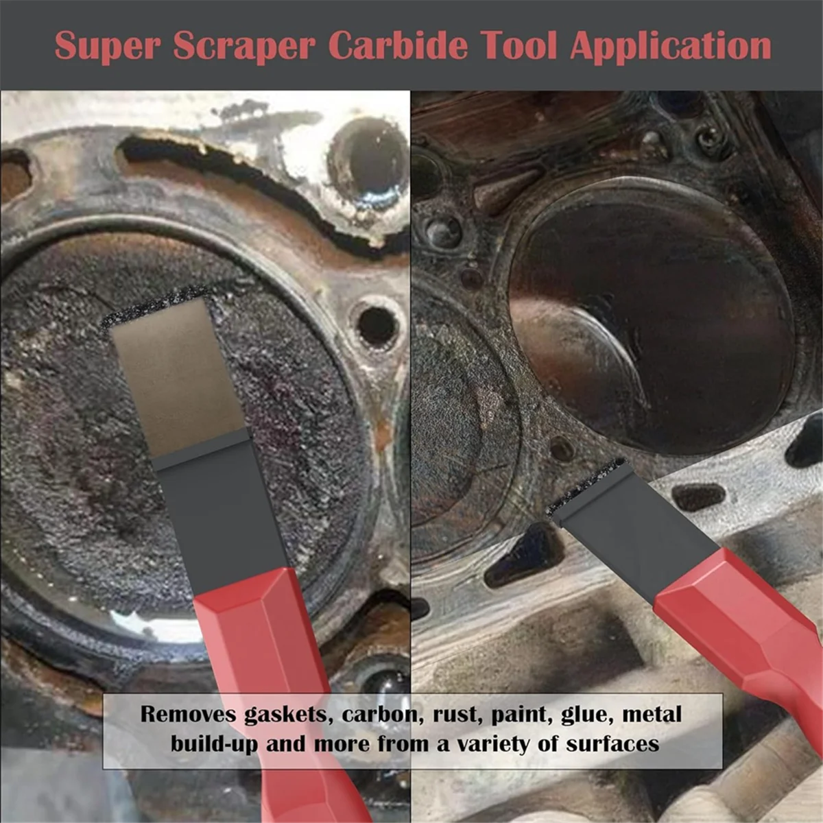 Skrobaki węglikowe AA98, super węglikowe skrobaki do uszczelek do metalu i motoryzacji, zestaw skrobaków węglikowych 1-1/4 cala i 5/8 cala