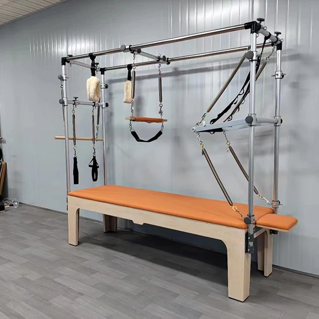 

Customizable Maple Wood Pilates Trapeze Table Health-Focused Accessories with Aluminum Frame Reformers for Studios Gyms