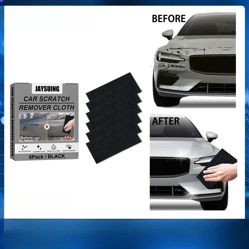 

6 шт./кор. ткань для протирания царапин автомобиля, нано-вспышка, автомобильные царапины, очистка пятен от воды, уход за царапинами, обслуживание автомобиля
