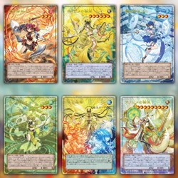 16Pcs/Set Yu Gi Oh Cards Mikanko Spiritwalk Arahime the Manifested Anime Game Characters Self Made Collection Full Picture Cards