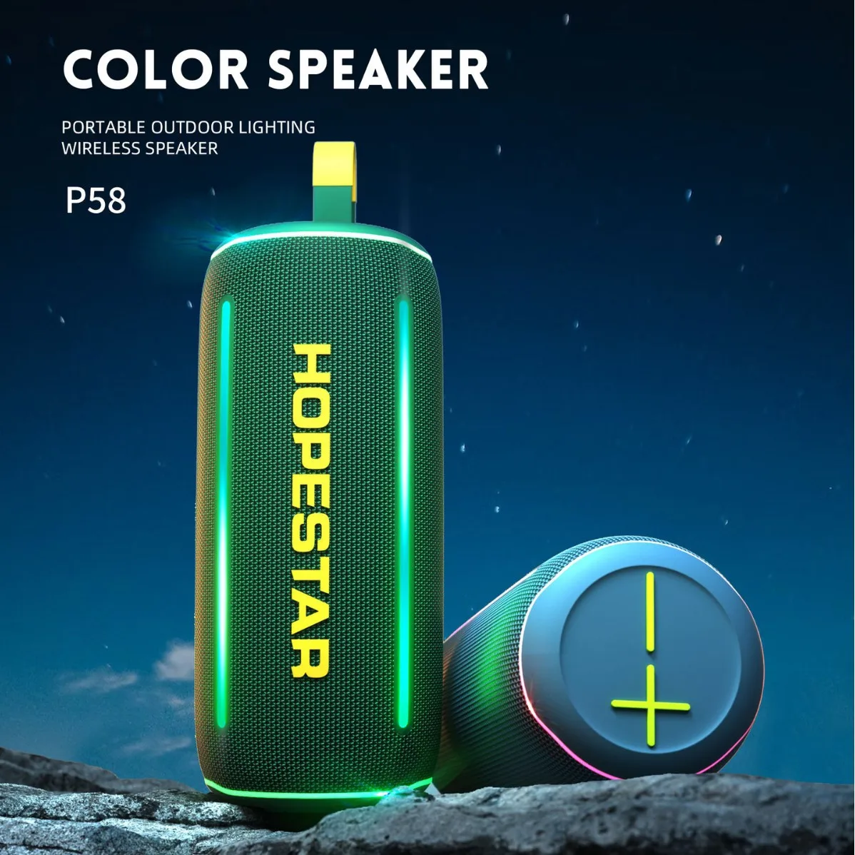 

Hopestar P58 portable wireless Bluetooth speaker 40W HIFI sound quality subwoofer speaker IPX6 waterproof outdoor music player