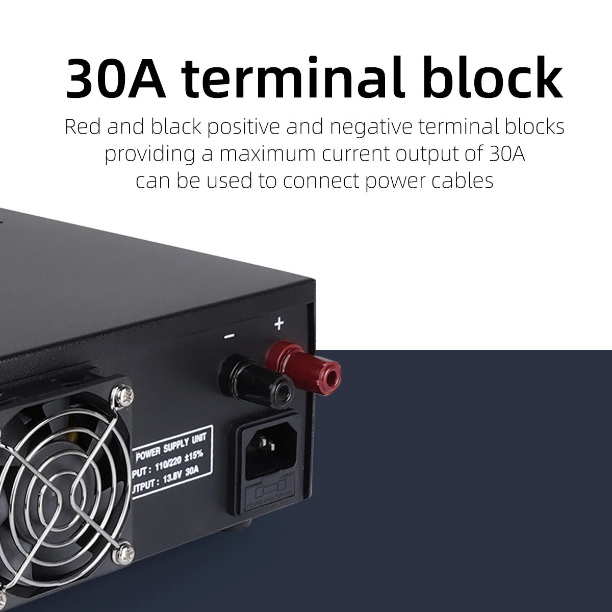 KSUN DC30 محطة تركيب السيارة 110-240 فولت 13.8 فولت استقرت تيار مستمر 20A التيار المتناوب 30A محطة طاقة راديو لاسلكي تخاطب #4