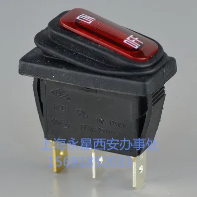 Ship Form Switch KCD1 KCD1-11N-F1 Monopole Single Throw Waterproof with Lamp