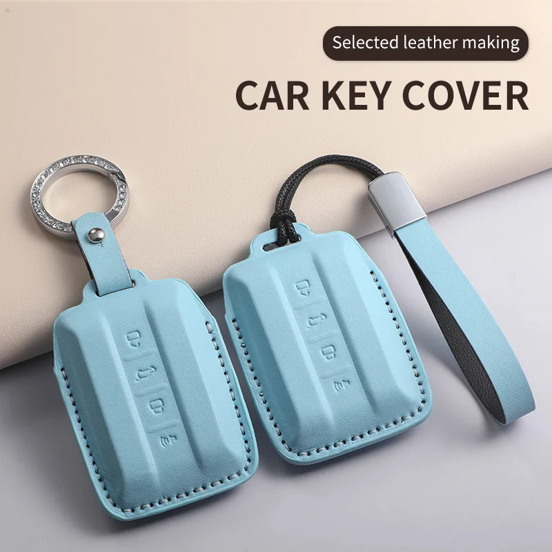 

Car key case cover For Great Wall GWM WEY TANK 300 500 Tank300 Tank500 PU Leather Keycover