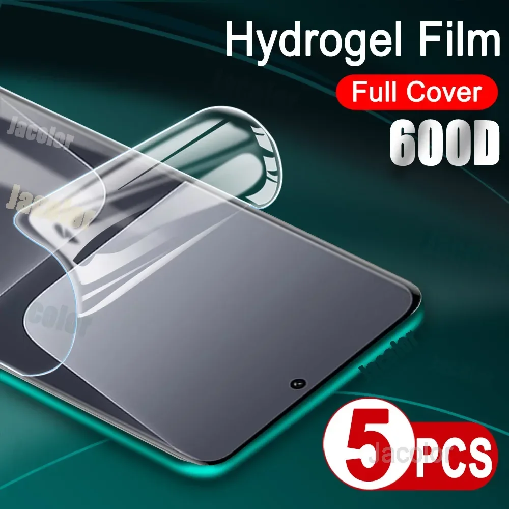 5pcs Hydrogel Film For Xiaomi  13 12 S Lite 12T Pro 12X 12S Ultra Water Gel Cover Screen Protector Xiomi 12Pro 12TPro 13Pro Utra