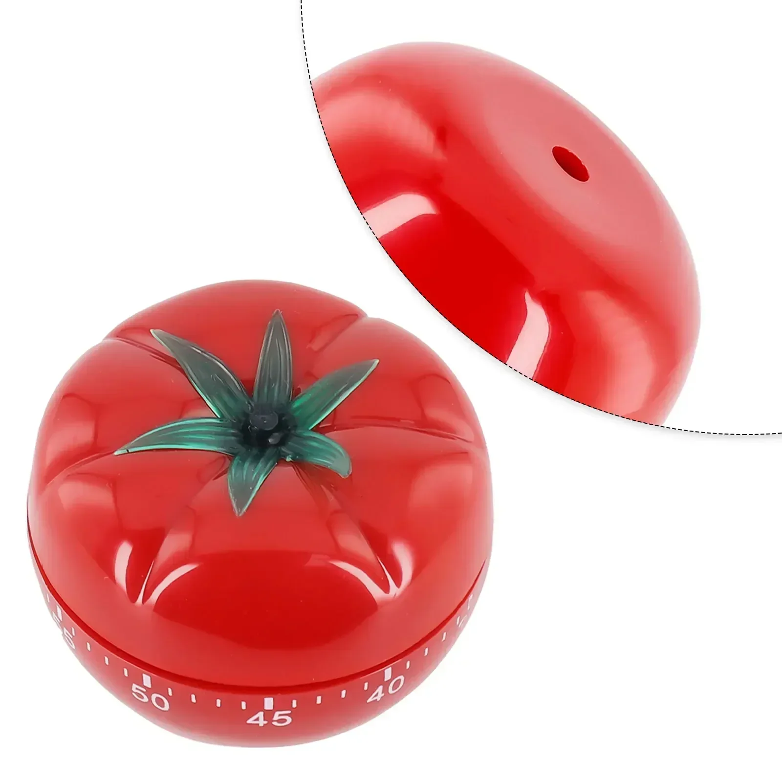 Mechanical Tomato Timer  60 Minute Countdown Range  Chained Reminder System  ABS Material Perfect for Home  Kitchen  School  GYM